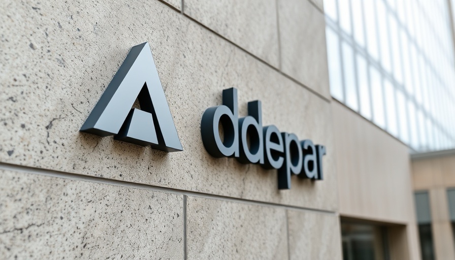 Addepar logo on building wall, close-up view.