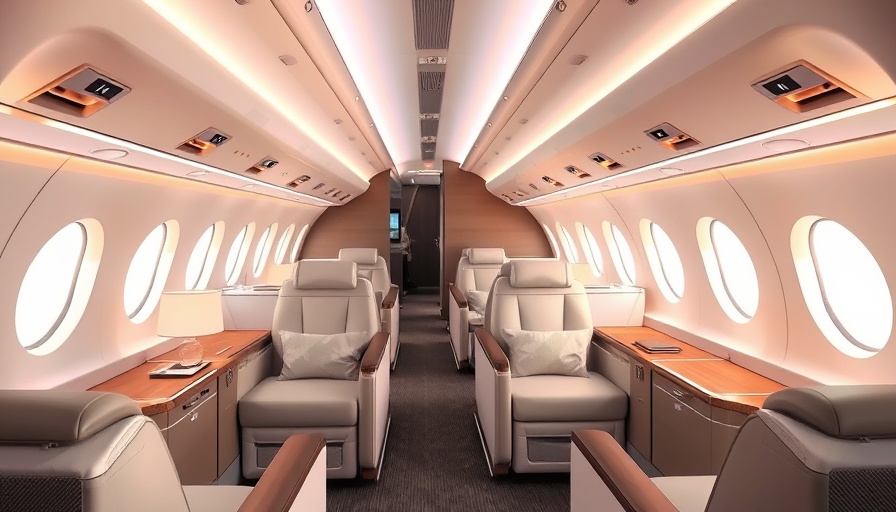 Luxurious first-class airplane cabin reflecting wealth management for entrepreneurs.