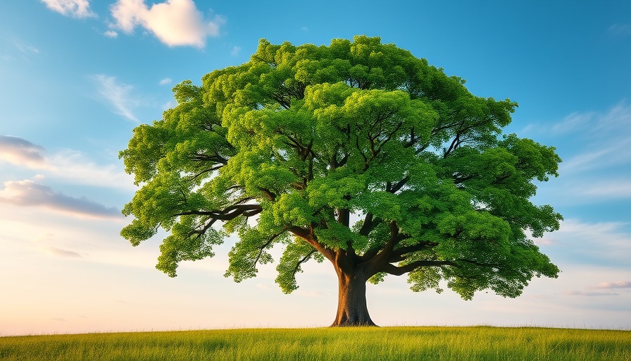 Lush tree symbolizing sustainable living tips with Earth911 inspiration.