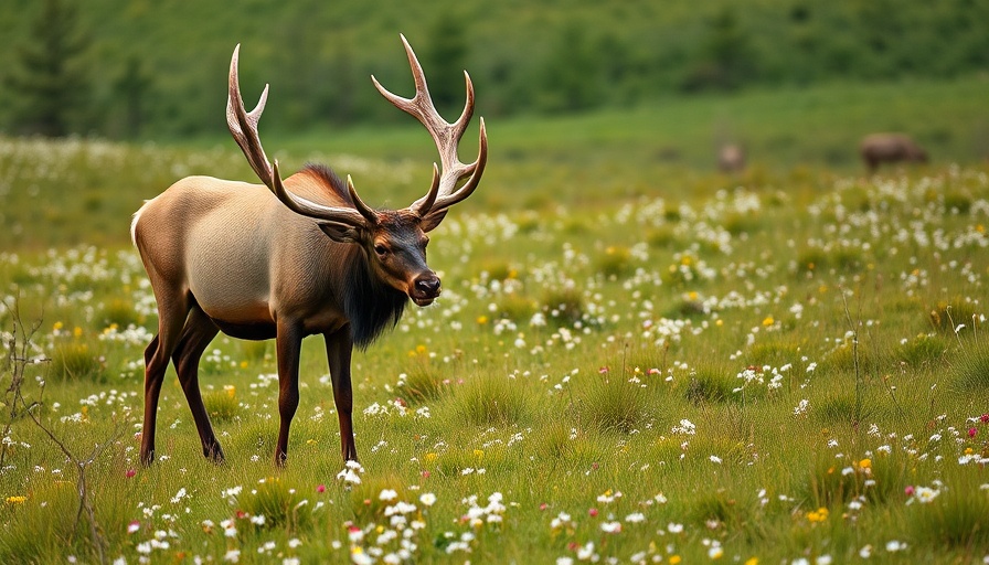 Elk grazing in a meadow, tips for planting food plots.