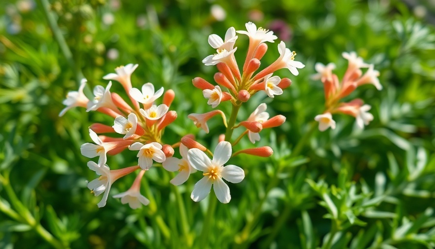 Close-up of flowering carrot plant in garden