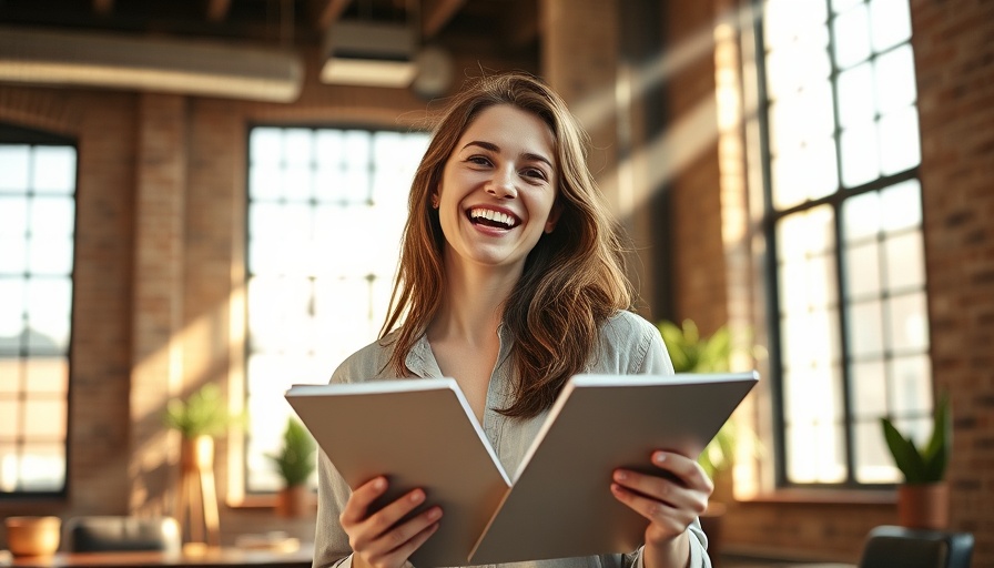 Confident woman in a modern office, symbolizing how to start a coaching business.