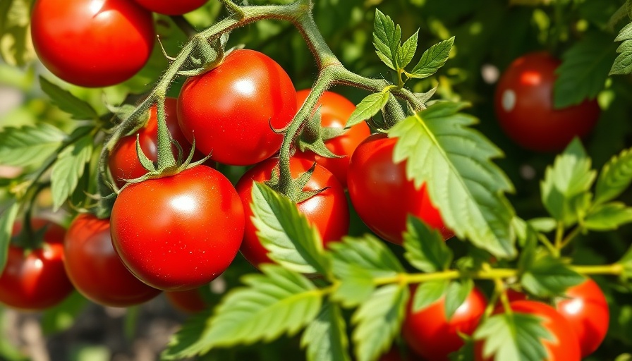 Protecting Your Tomatoes from Birds: Ripe tomatoes in sunlight.