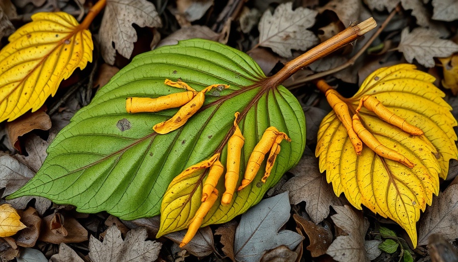 Identifying and Managing Hosta Diseases: Diseased Hosta Leaves on Forest Floor