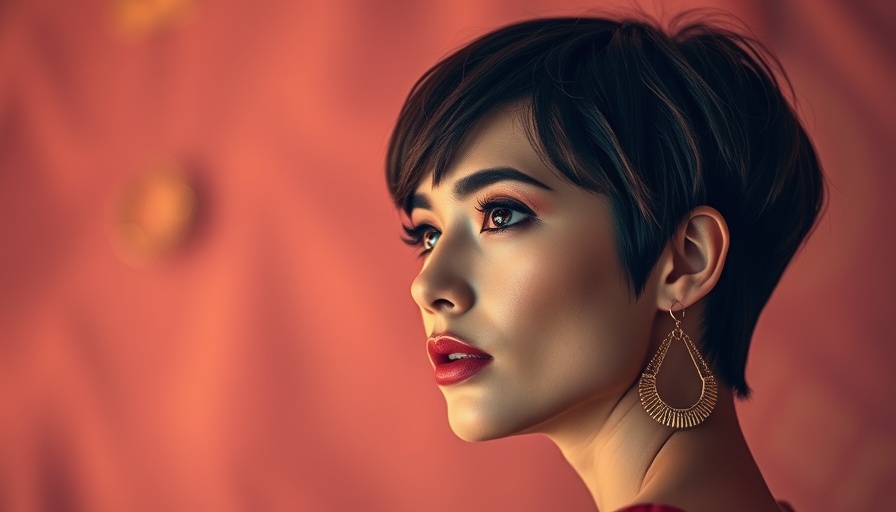 Confident woman with earrings, E.l.f. Beauty Acquisition Rhode context.