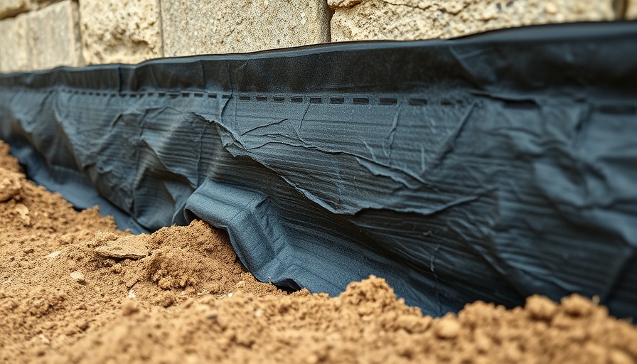 Professional basement waterproofing services with protective membrane.