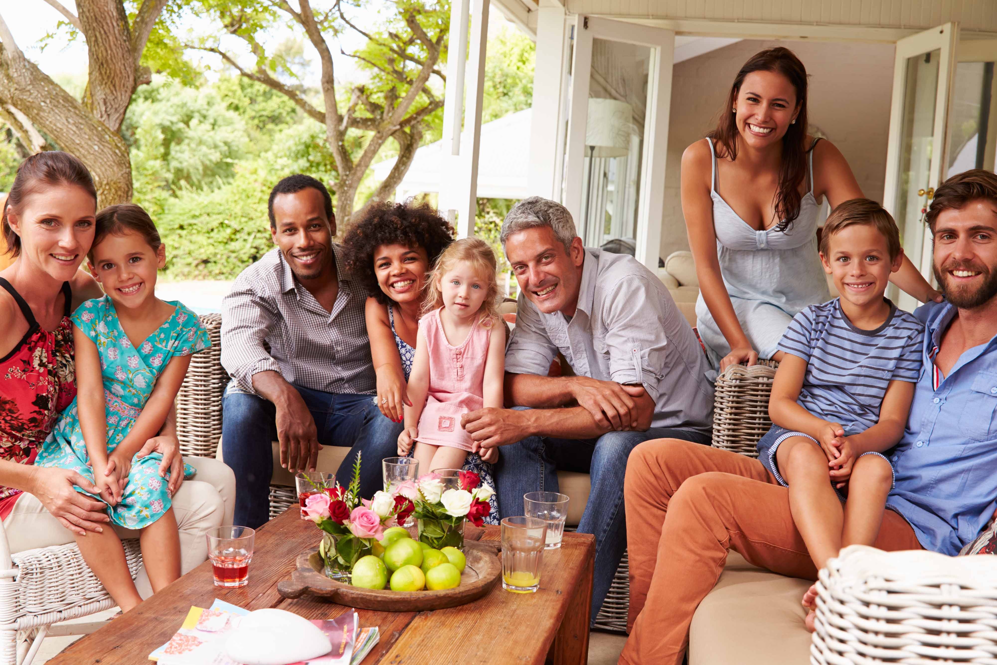 Happy familes at home because of their home based business.
