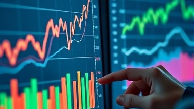 Detailed Woodstock SEO graph, professional presentation, being analysed, photorealistic, high-tech environment with dual monitors and charts, highly detailed,