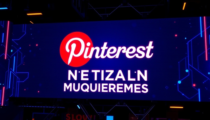 Pinterest Monetization Requirements digital banner with vivid icons and text.