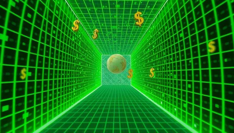 Surreal depiction of AI company economics with dollar symbols.