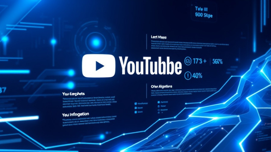 YouTube Suggested Videos Algorithm concept with digital icons.