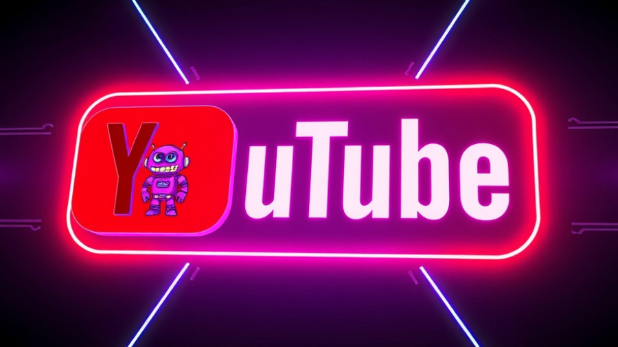 YouTube Comments Bot graphic design with colorful elements