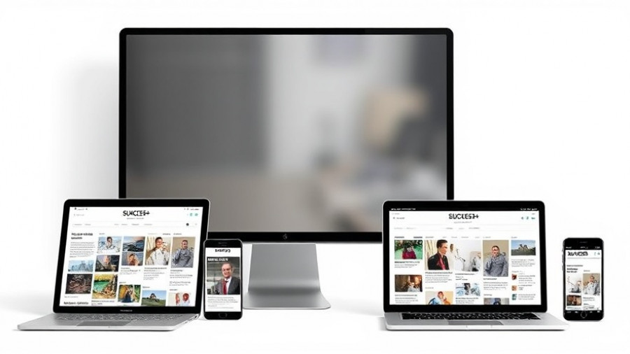 SUCCESS+ content showcased on multiple digital devices