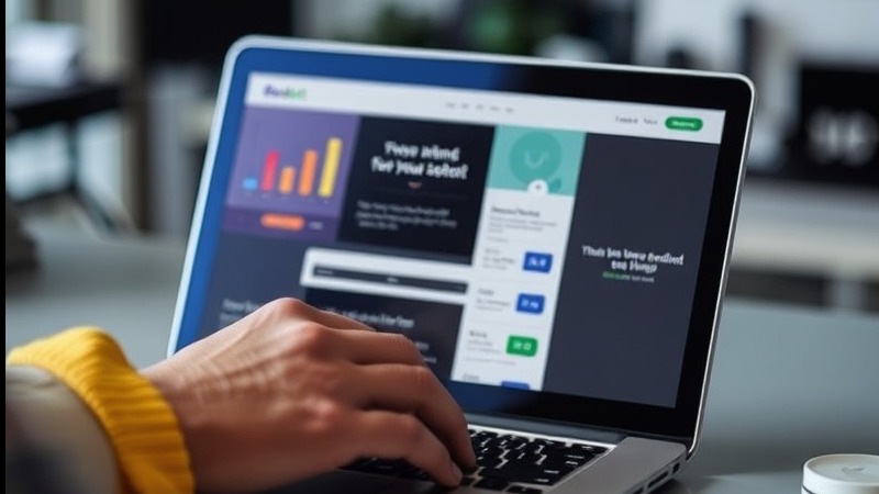 Digital marketing specialist, concentrated, assessing lead generation, photorealistic, contemporary office space with potted plants, highly detailed, computer screens active, 4K resolution, vibrant hues, ambient lighting, shot with a 24-70mm lens.