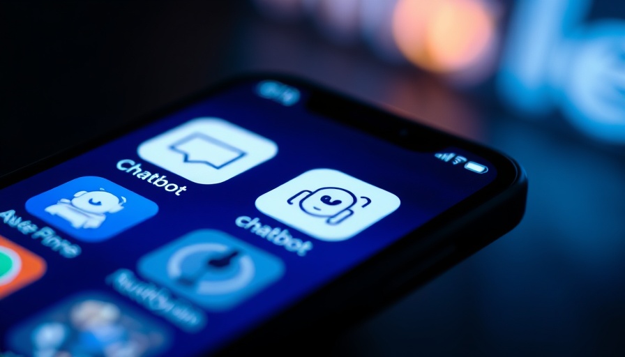 AI chatbot app icon displayed on smartphone screen.