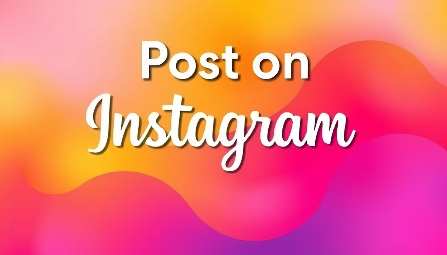 Instagram post background with 'Post on Instagram' text.