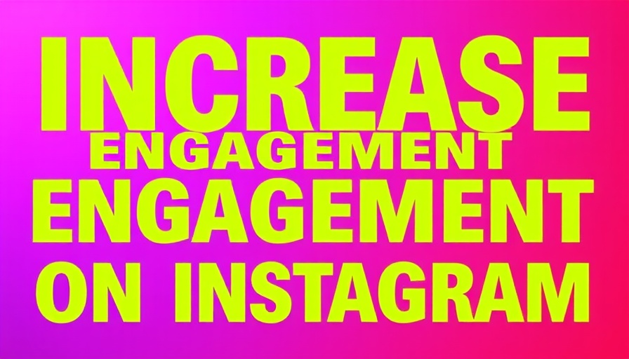 Text promoting increase engagement on Instagram with logo.