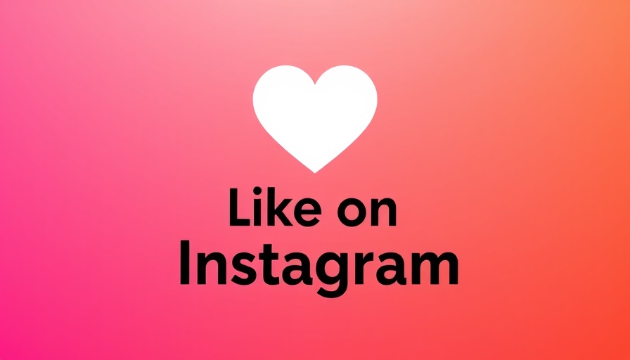 Instagram like icon with gradient background.