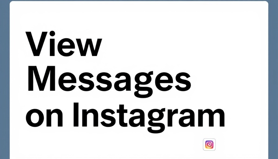 Graphic of 'View Messages on Instagram' text with URL.