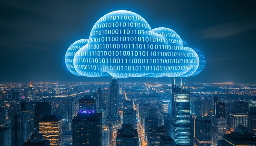 Futuristic digital cloud over cityscape; symbolizing Industrial Solutions Expand Global Reach.