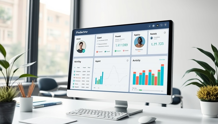 Productivity dashboard displaying agent activity and status updates