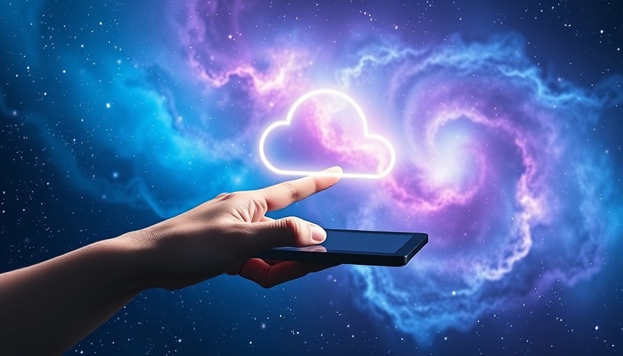 Futuristic cloud security concept with cosmic backdrop highlighting Enterprise Web Console Cloud Security.