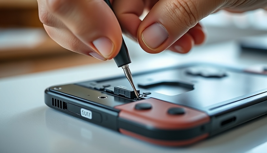 Detailed repair process of Nintendo Switch 2 focusing on joystick issue.
