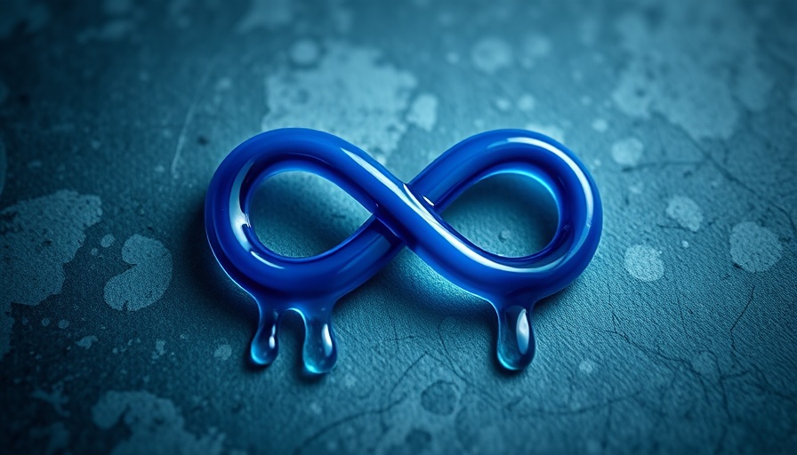 Dripping blue Meta logo symbolizing AI app privacy concerns