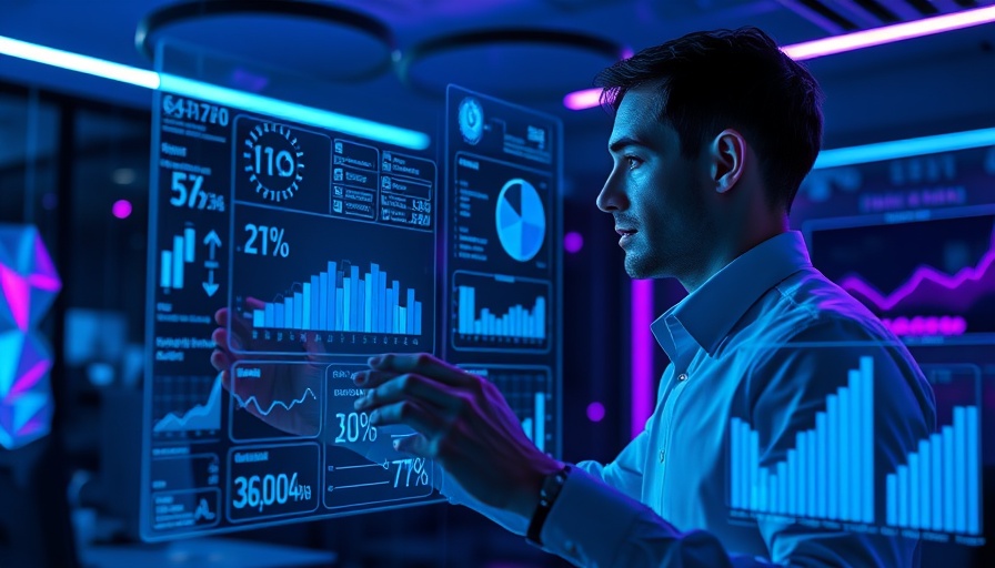 Futuristic digital interface showcasing precision care software MIM Encore™.
