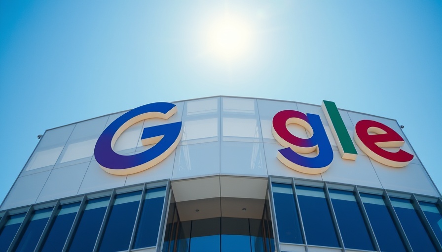 Google logo on building with clear sky, illustrating Google cuts ties with Scale AI.