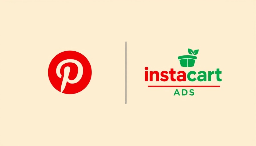 Pinterest and Instacart logos side by side, minimalistic display.