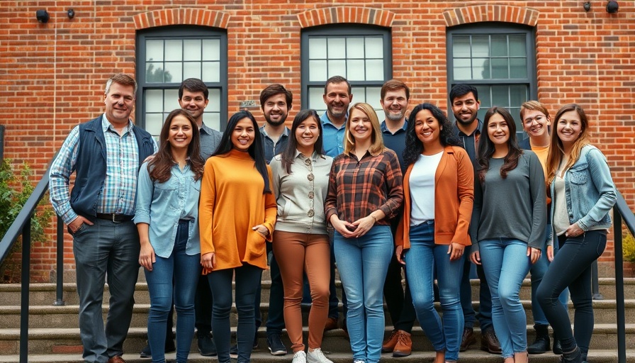 Group photo representing AI voice technology market growth team.