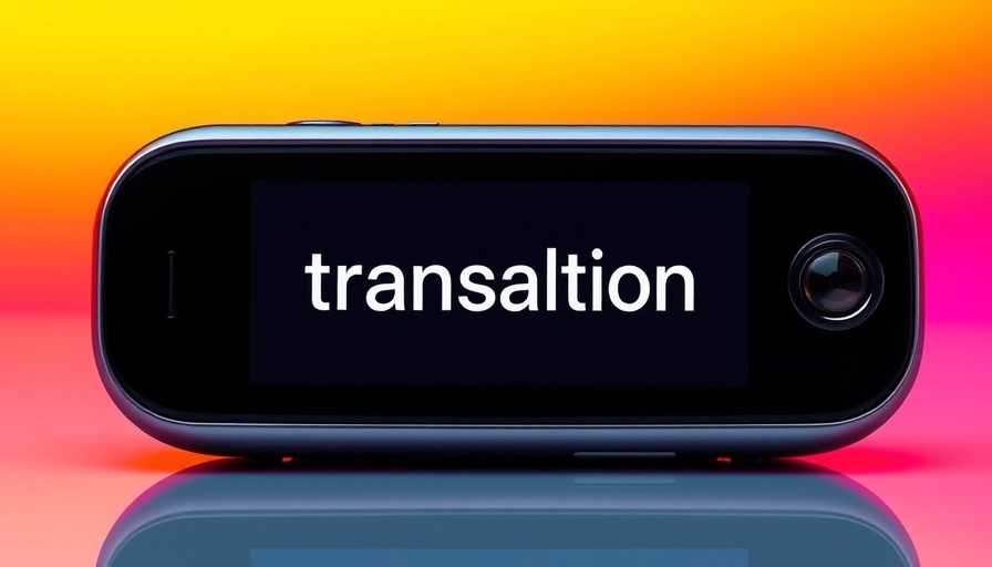 Timekettle T1 Translator review device with colorful gradient background.