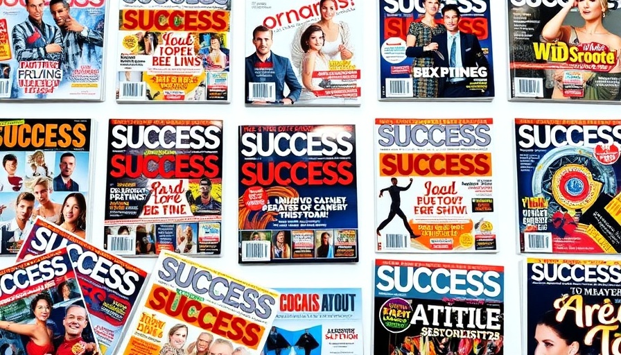 SUCCESS magazines beautifully displayed in a stylish arrangement