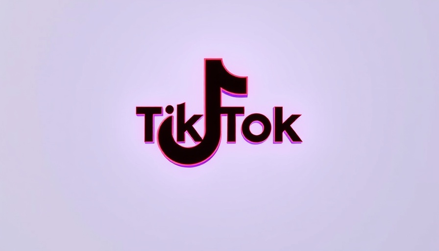 TikTok logo in neon colors reflecting potential U.S. ban.
