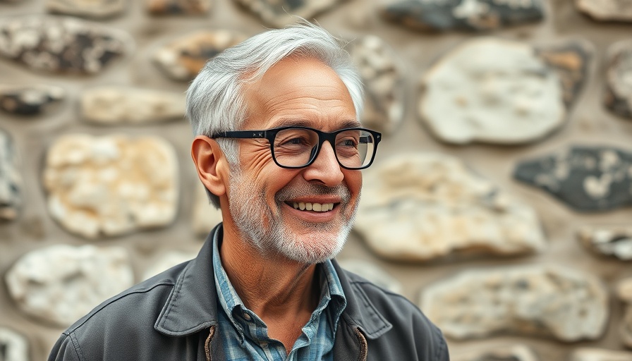 Older man smiling sideways in casual attire, Apple must win in AI