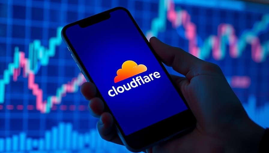Cloudflare Blocks Perplexity concept with smartphone and digital chart.