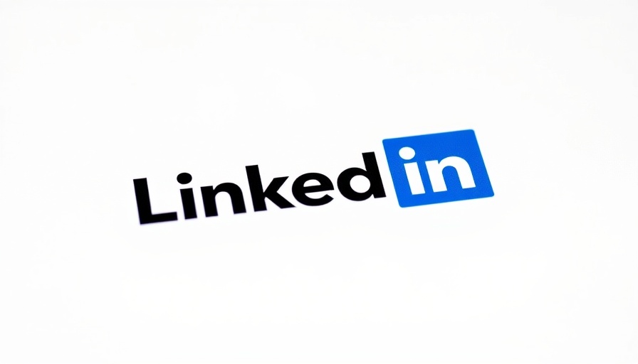 LinkedIn logo on white background.
