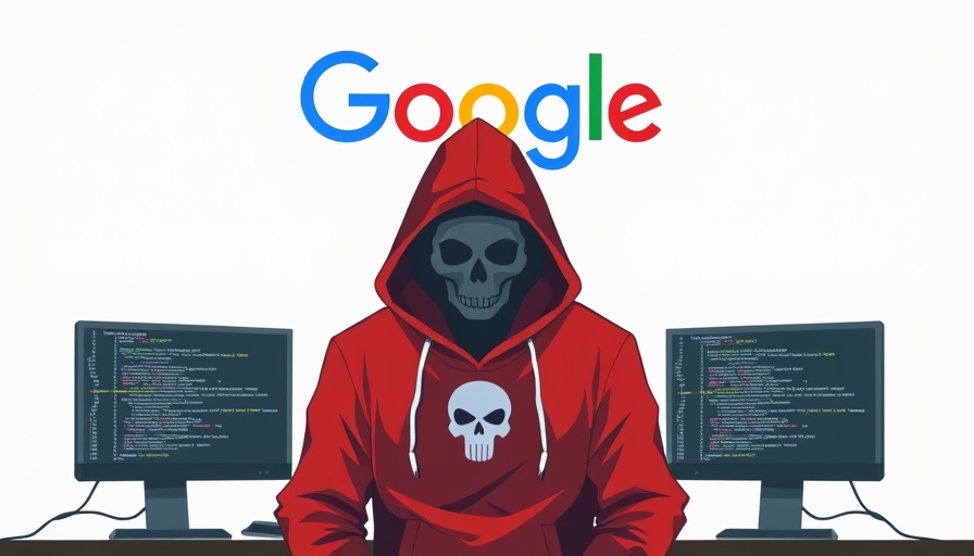 Core Web Vitals poisoning concept with red-hooded figure.