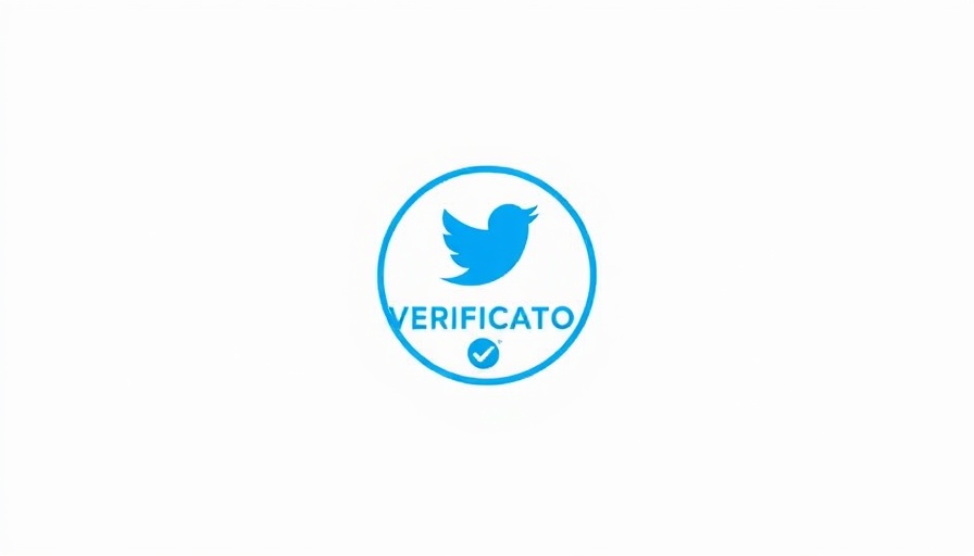 Twitter verification badge with company branding, highlighting Twitter Verification Benefits for Small Businesses.