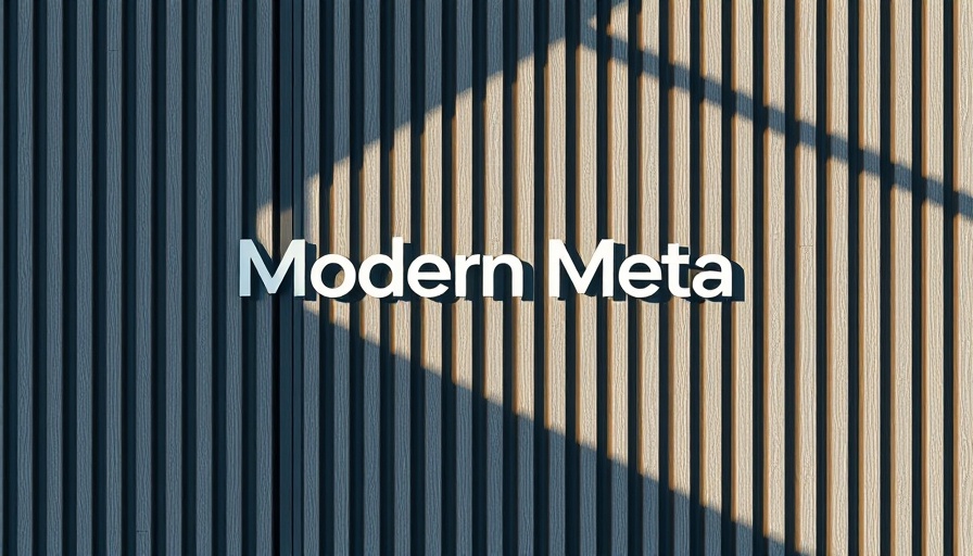 Meta logo displayed on textured wall, representing AI strategy.