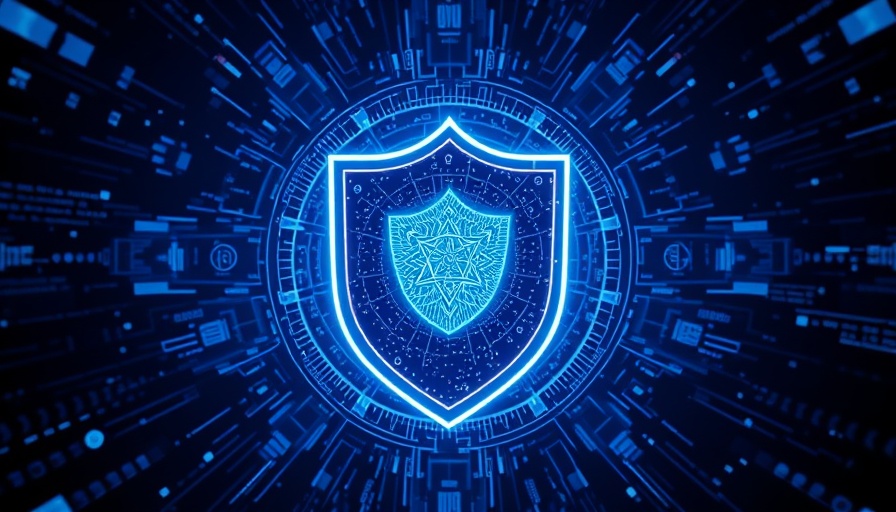 AI fuels insider threats concept with digital shield.