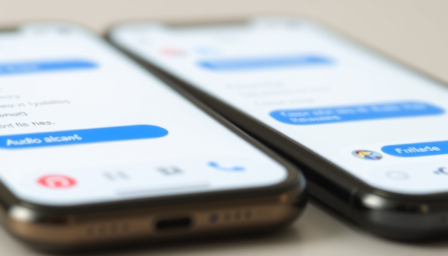 TikTok audio messaging displayed on smartphone screens.