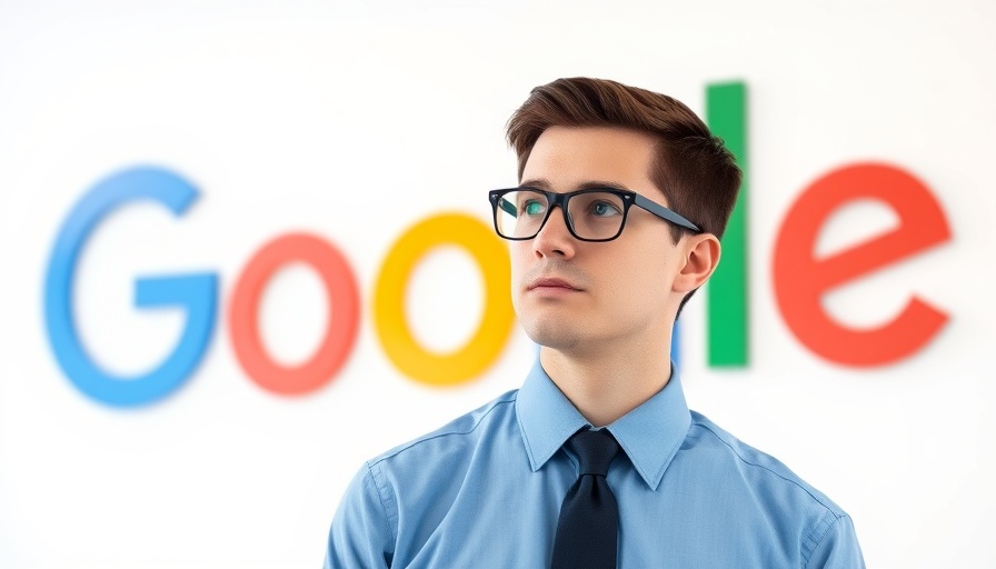 A man pondering JavaScript paywalls and SEO in front of a logo.
