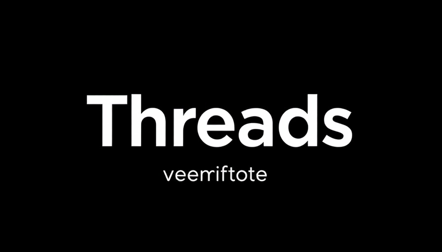 Threads verification process logo on dark background.