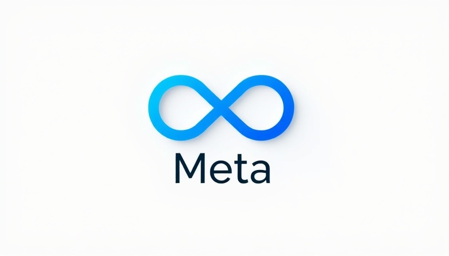 Meta logo with blue infinity symbol on plain background for incremental attribution tracking