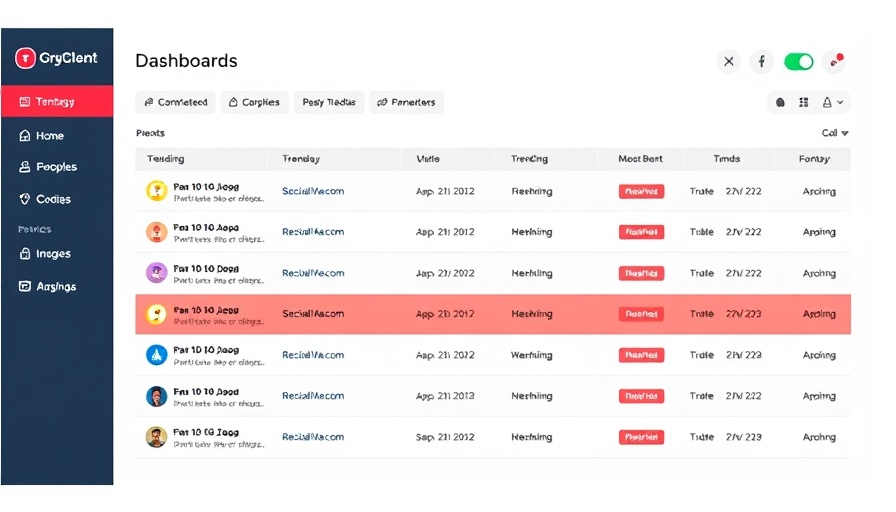 Trending hashtags dashboard for social media ad campaigns.