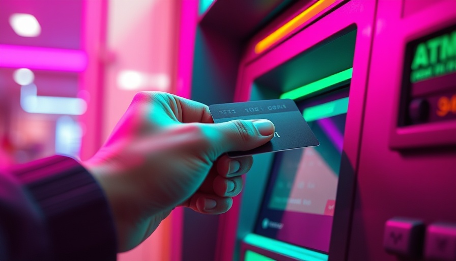 ATM card insertion illustrating Bitcoin ATM scams concept.