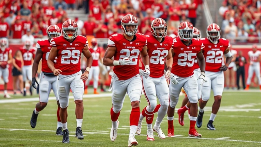 Alabama Crimson Tide football players in red uniforms during a SEC football recap.