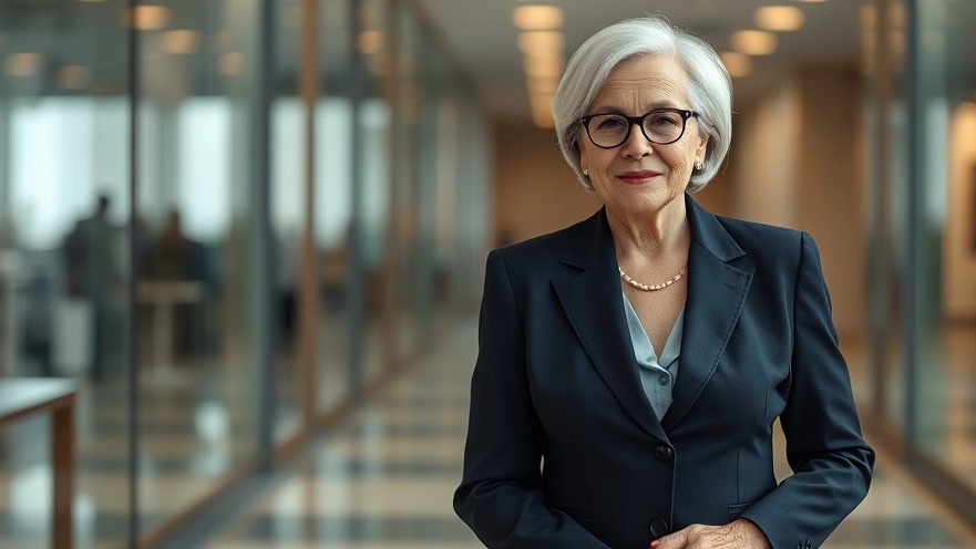 Older white woman in business suit representing successful women in business in San Antonio.
